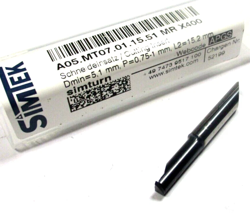 SIMTEK VHM Mini Bohrstange A05.MT07.01.15.51 MR X400 Neu Schneideinsatz D1281