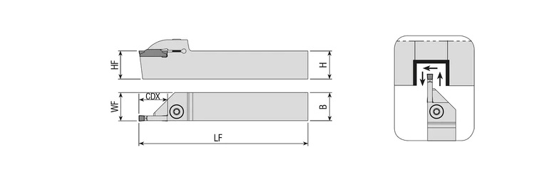 Außen - Stechhalter ADKT-ZCC 2