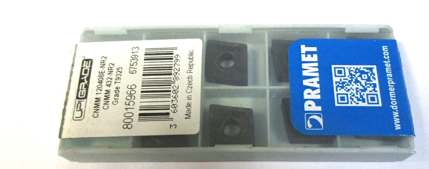 10 PRAMET Wendeplatten zum Drehen CNMM 120408E-NR2 T9325 Neu H55428