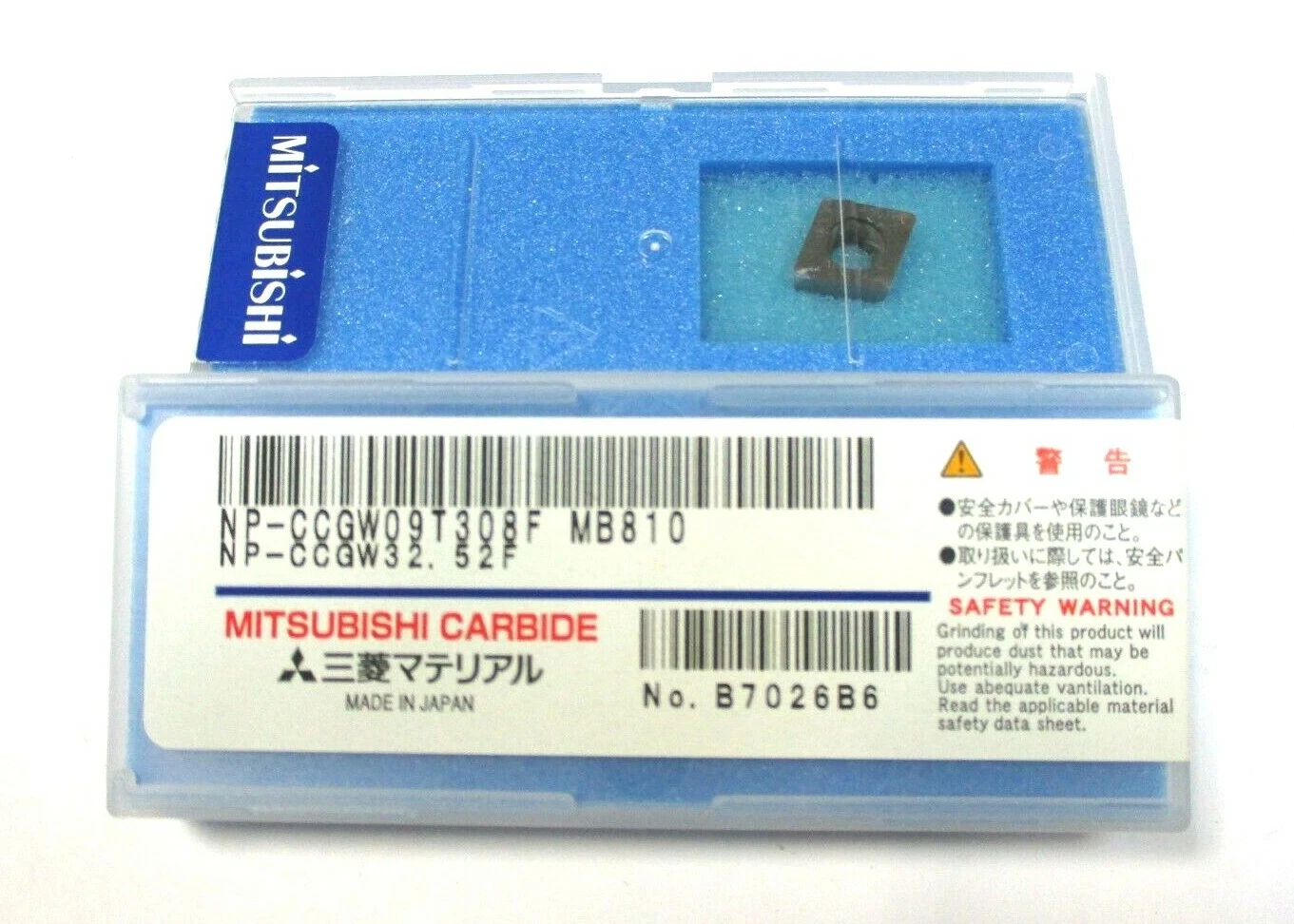 MITSUBISHI CBN Wendeplatte zum Drehen NP- CCGW 09T308 F MB810 Neu A5873