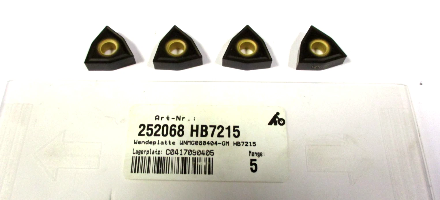 4 GARANT Wendeplatten zum Drehen WNMG 080404 -GM HB7215 Neu H61731