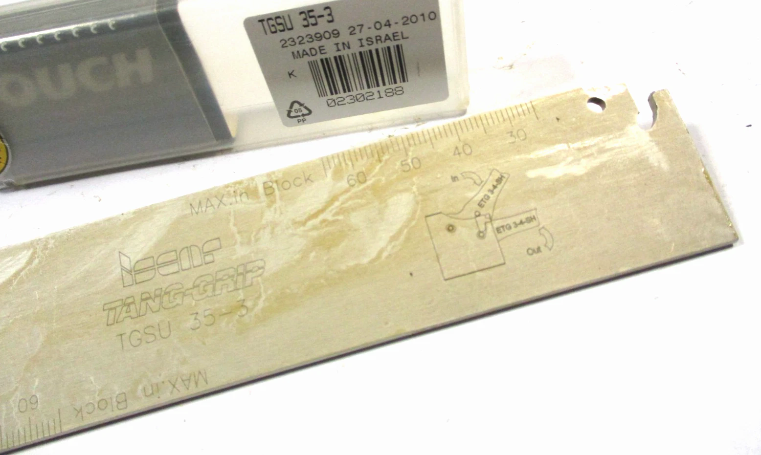 ISCAR WSP Stechschwert Stechhalter TGSU 35-3 + 4x WSP TAG R3C-6D IC908 Neu D6175