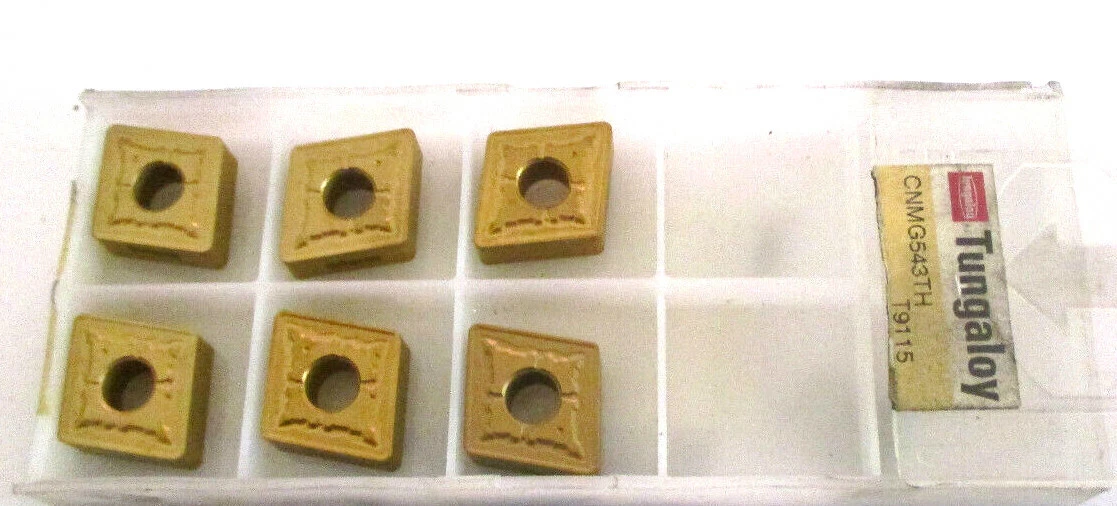 6 TUNGALOY Wendeplatten zum Drehen CNMG 160612 -TH T9115 Neu H30522