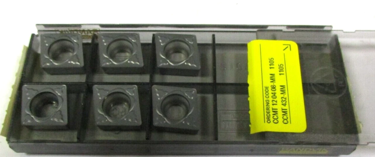 6 SANDVIK Wendeplatten zum Drehen CCMT 120408 MM 1105 Neu H56637