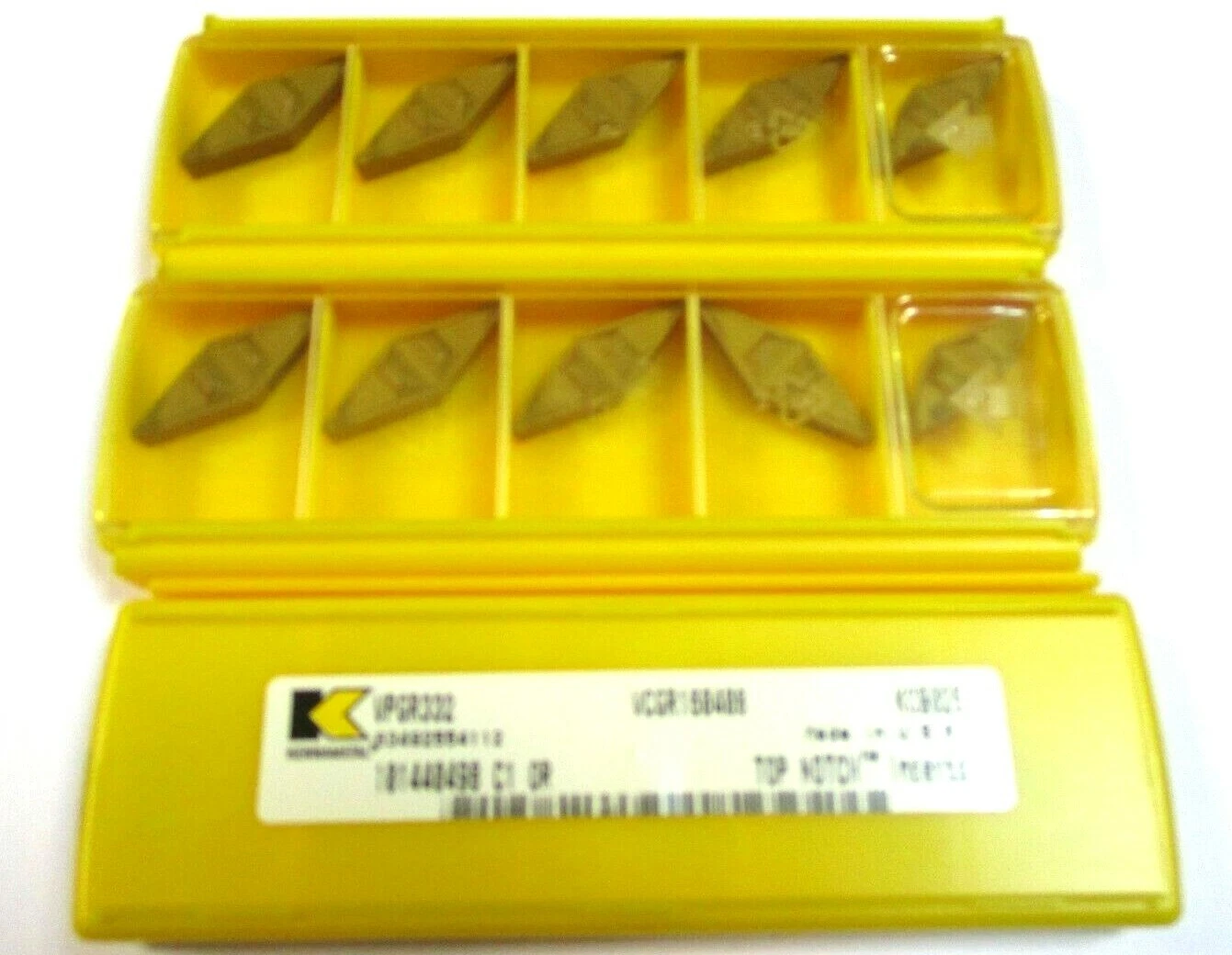 10 KENNAMETAL Wendeplatten zum Drehen VCGR 160408 KC9025 Neu H45090
