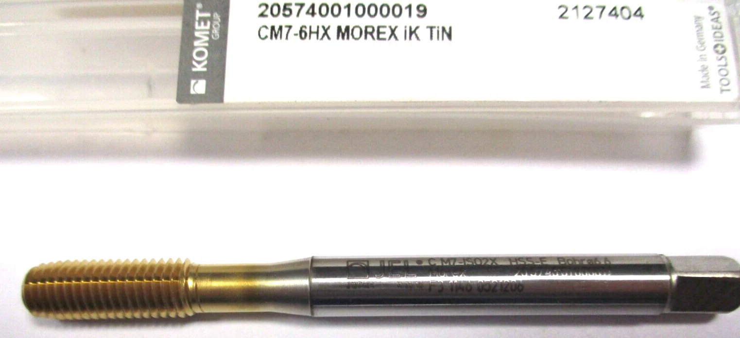 KOMET/JEL MOREX Gewindeformer HSS CM7 -6HX MOREX IK TiN Neu D4940
