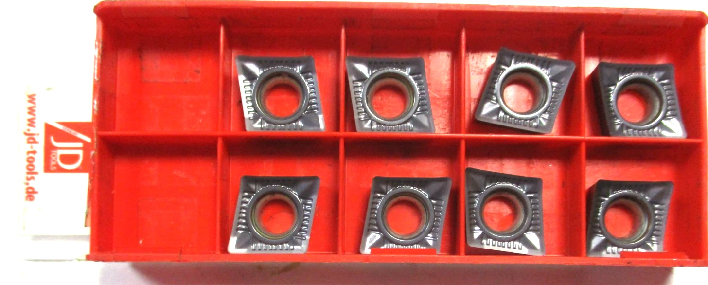 8 JD TOOLS Wendeplatten zum Drehen CCGT 120408-ALX TK 1210 K 10 Neu D5849