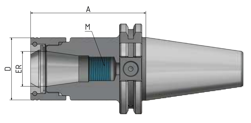 SK40 - HPC - Präzisions - ER - Spannzangenfutter HAWK EYE®
