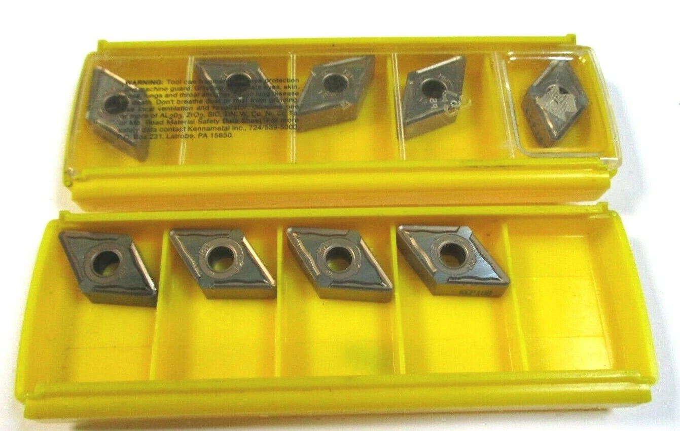 9 KENNAMETAL Wendeplatten zum Drehen DNMG 150612 MW KCP10B Neu H35216