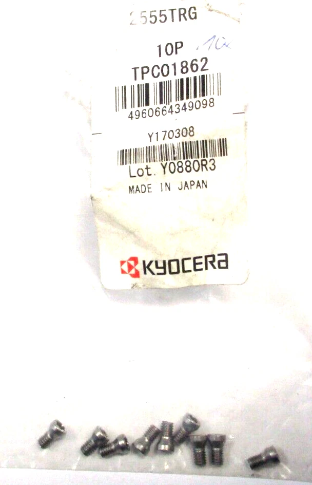 10x KYOCERA Senkkopf- Schraube M2,5x5,5 2555TRG Neu D5041