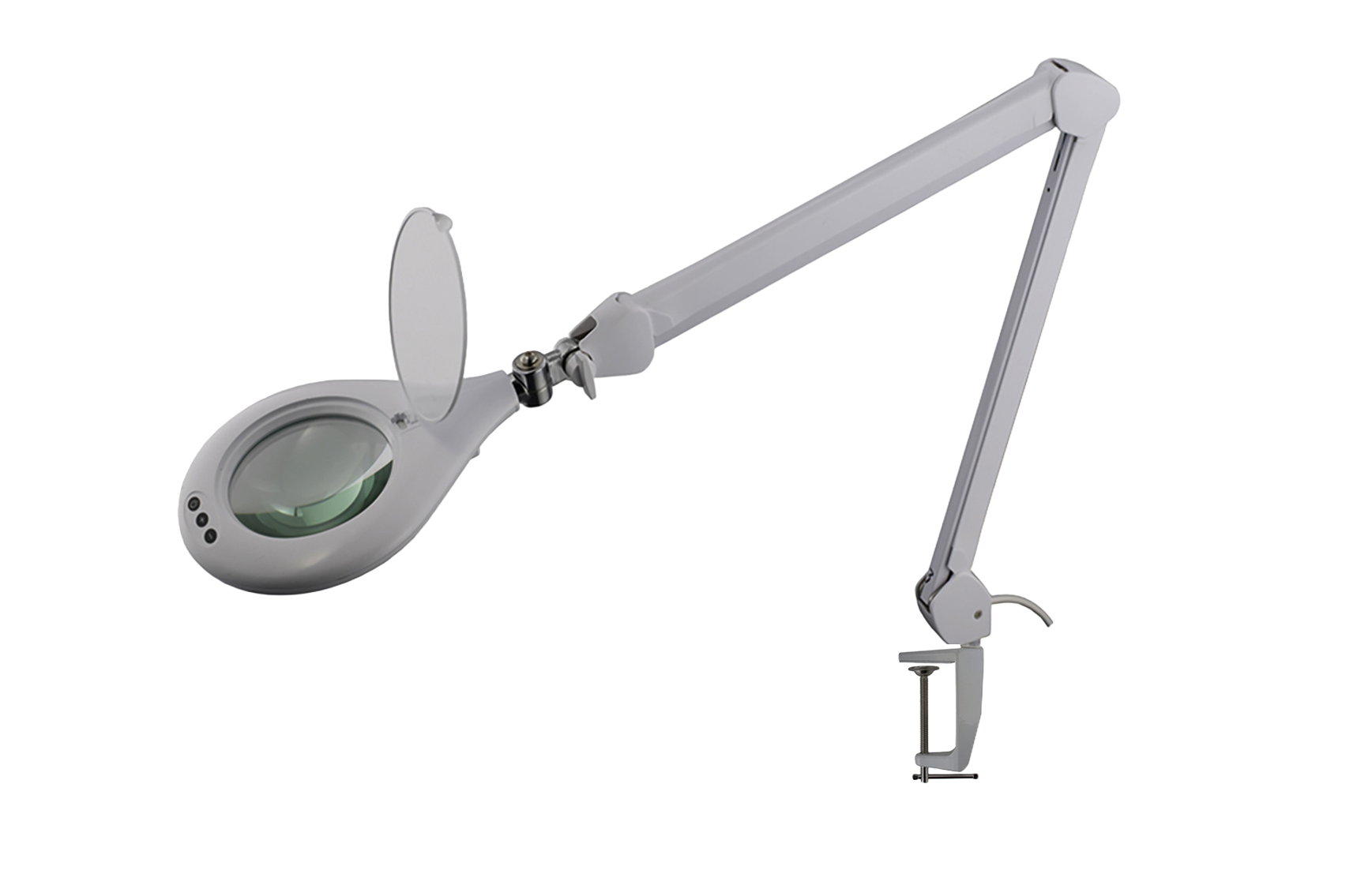 Arbeitslupe mit Beleuchtung und Tischklemmung