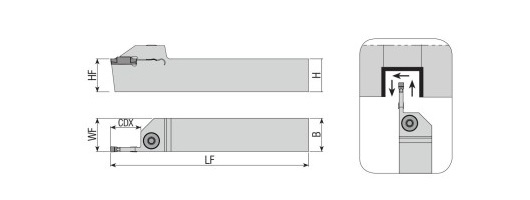 Außen - Stechhalter ADKT-TG