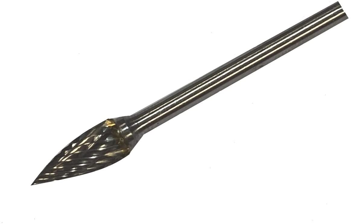 Hartmetall Frässtifte - Spitzbogen - 3 mm Schaft - kreuzverzahnter Schaftfräser zum Entgraten Hartmetall Frässtifte - Spitzbogen - 3 mm Schaft - kreuzverzahnter Schaftfräser zum Entgraten