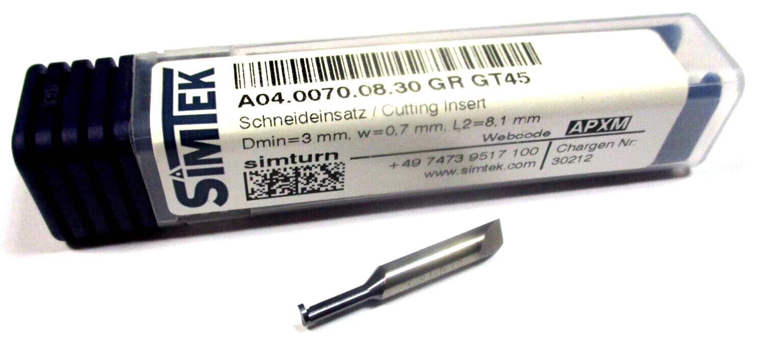 SIMTEK VHM Bohrstange A04.0070.08.30 GR GT45 Neu Schneideinsatz D0959