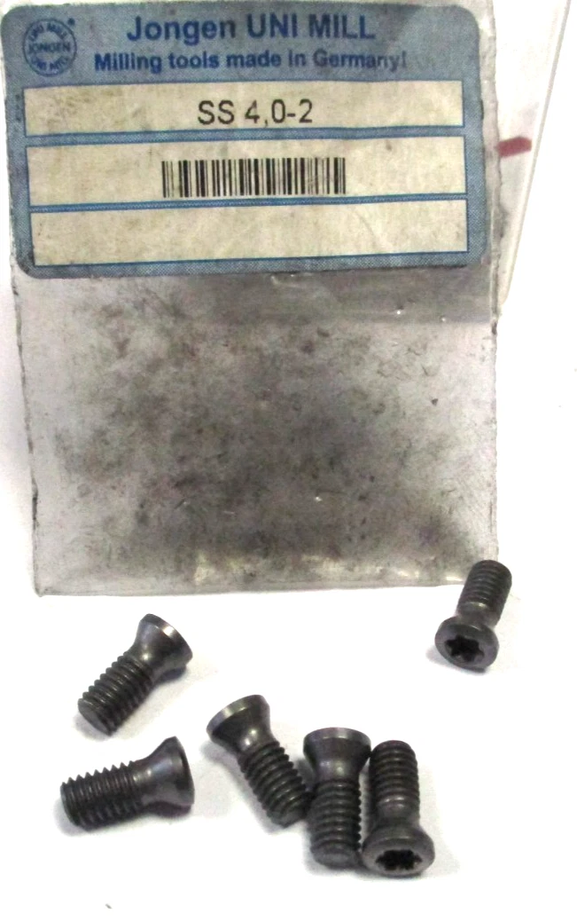 6x JONGEN WSP Schraube SS 4,0-2 M4,0 x10,0 Neu D7067
