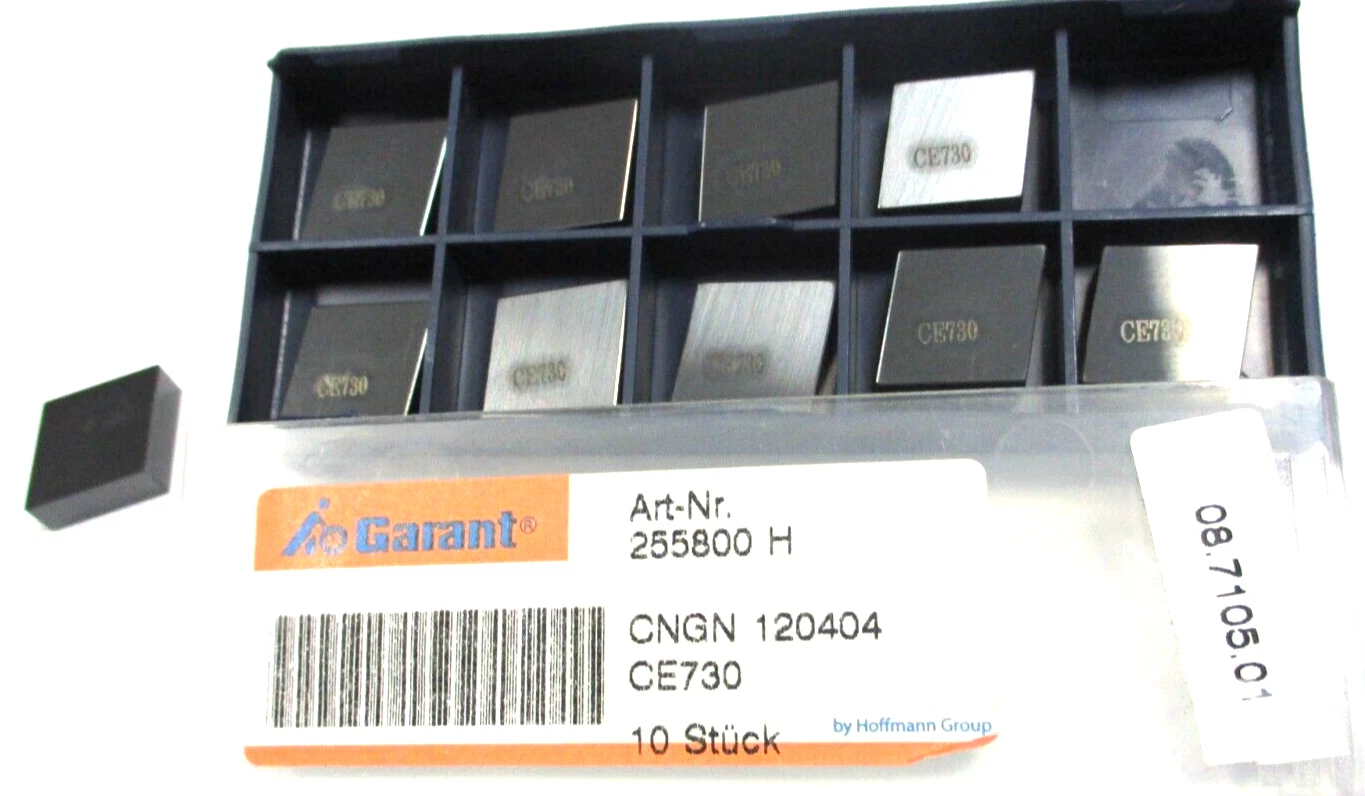 10 GARANT Wendeplatten zum Drehen CNGN 120404 CE730 Art. 255800 H Keramik D2181