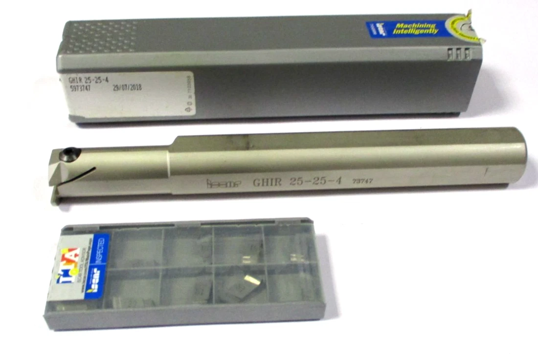 ISCAR WSP Bohrstange zum Stechen GHIR 25-25-4 + 10 WSP GIPA 4.00-2.00 Neu H61546