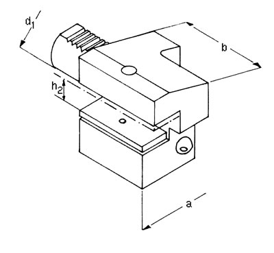 VDI Axial-Werkzeughalter - Überkopf - Typ C3/C4