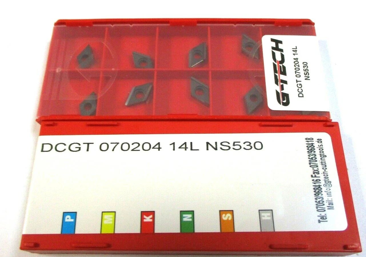 10 G-TECH Wendeplatten zum Drehen DCGT 070204 14L NS530 Cermet Neu H36993