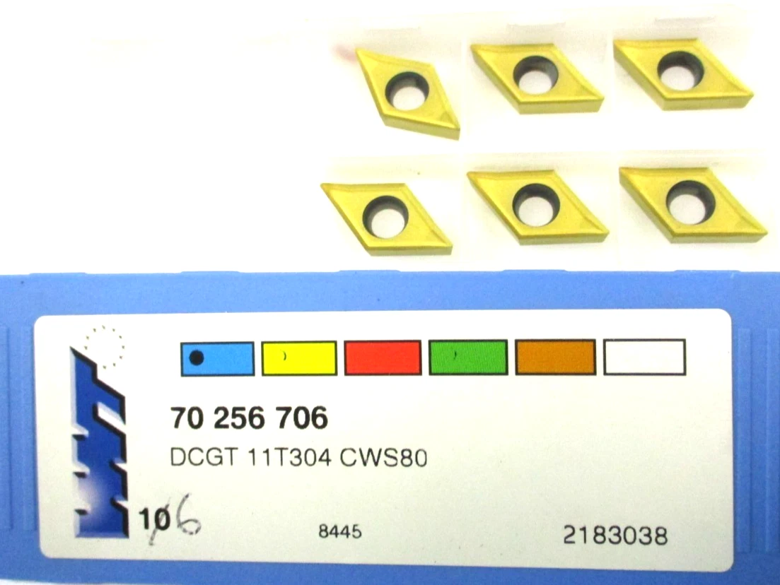 6 WNT Wendeplatten zum Drehen DCGT 11T304 CWS80 - 70 256 706 Neu D6204