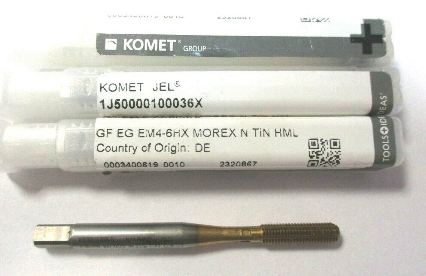 3x JEL / KOMET Gewindeformer GF EG EM4-ISO2X TIN HML Morex N Neu A8644