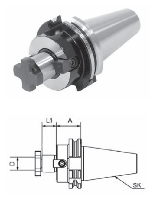 SK50 - Messerkopf-Aufnahmen DIN 69871