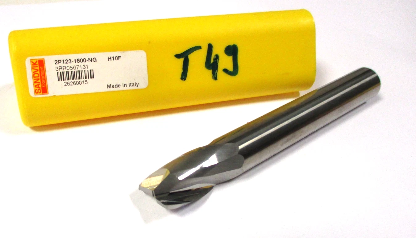 SANDVIK VHM Schaftfräser lang Ø16 x24/80x125 2P123-1600-NG H10F Z=2 Neu H61222