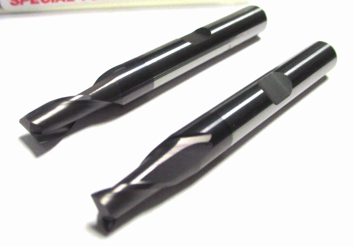 2x US SPECIAL TOOLS Bohrnutenfräser Schaftfräser VHM Ø5 x9x50 Z2 30° TiALN D4887
