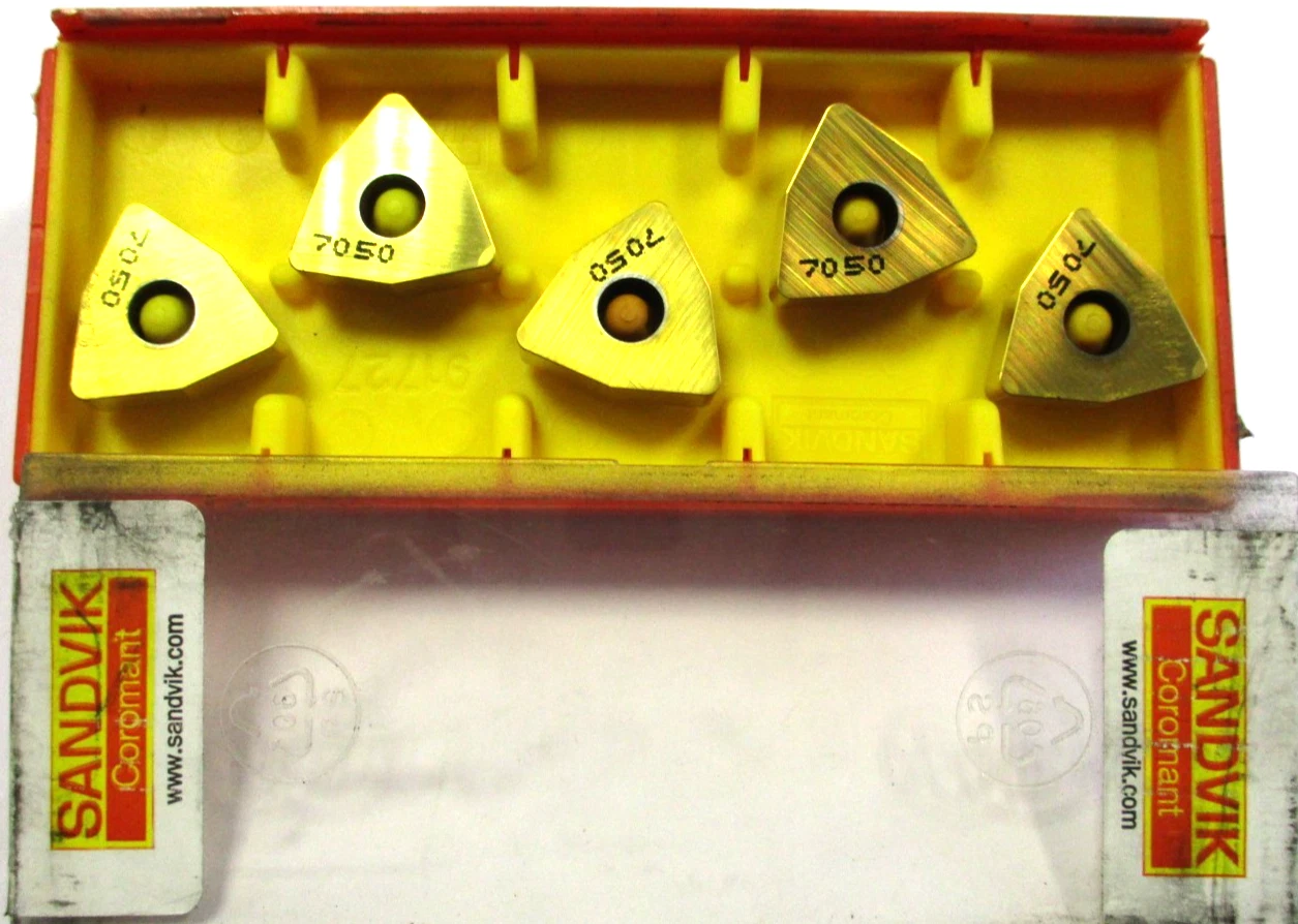 5 SANDVIK CBN Wendeplatten WNGA 080412 T01020A 7050 6-seitig Neu D6892