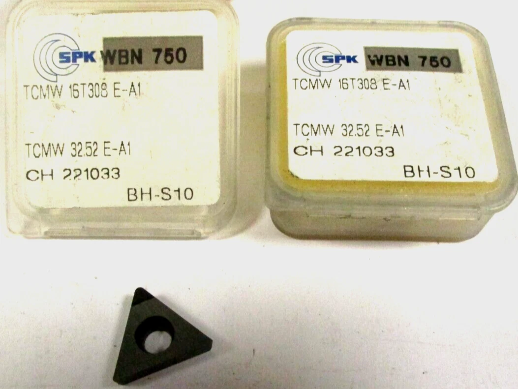2x SPK CBN Wendeplatte TCMW 16T308 E-A1 WBN750 Neu H50472