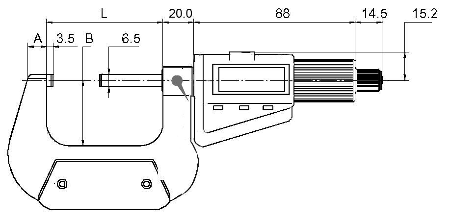 Digital-Bügelmessschraube DIN 863 - Mit Kalibrierzertifikat