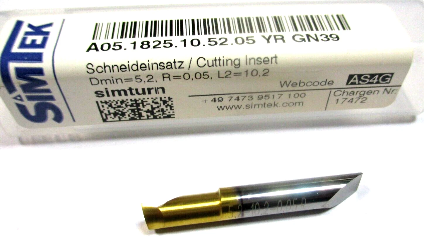 SIMTEK VHM Bohrstange A05.1825.10.52.05 YR GN39 Neu Schneideinsatz D0980
