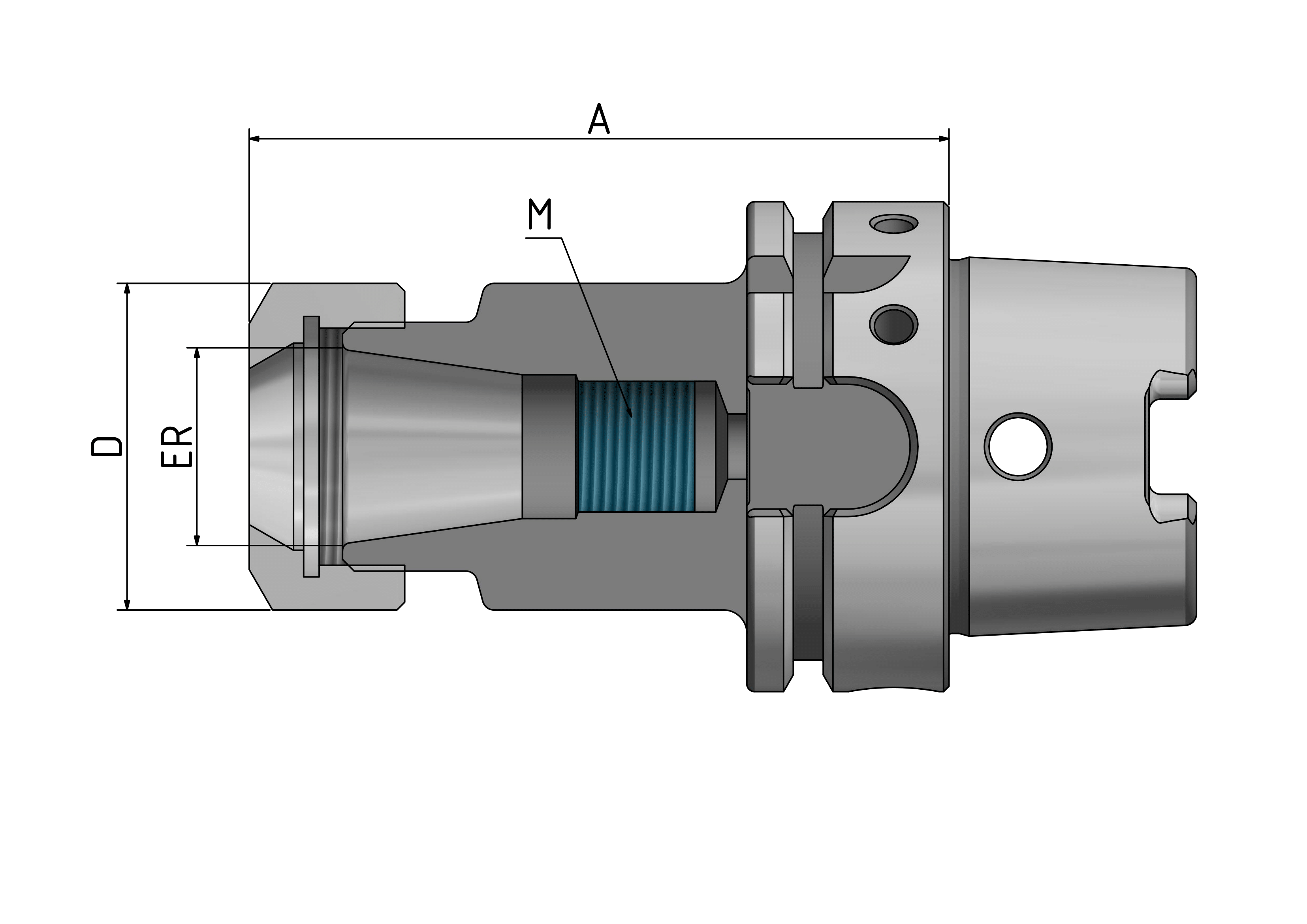 HSK63 - Spannzangenfutter ER