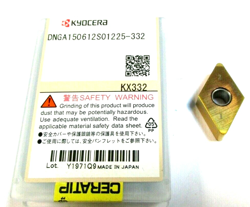 KYOCERA Ceratip CBN Wendeplatte DNGA 150612S01225-332 KX3 2-schneidig Neu H41343