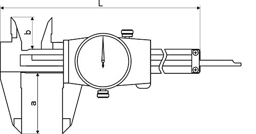 Uhren-Messschieber DIN 862 - Ablesung 0,02 mm 