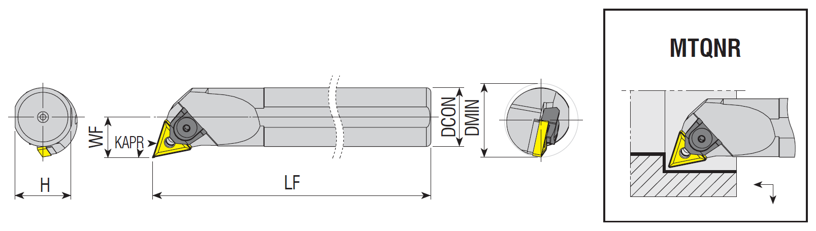 Bohrstangen MTQNR / MTQNL Bohrstangen MTQNR / MTQNL