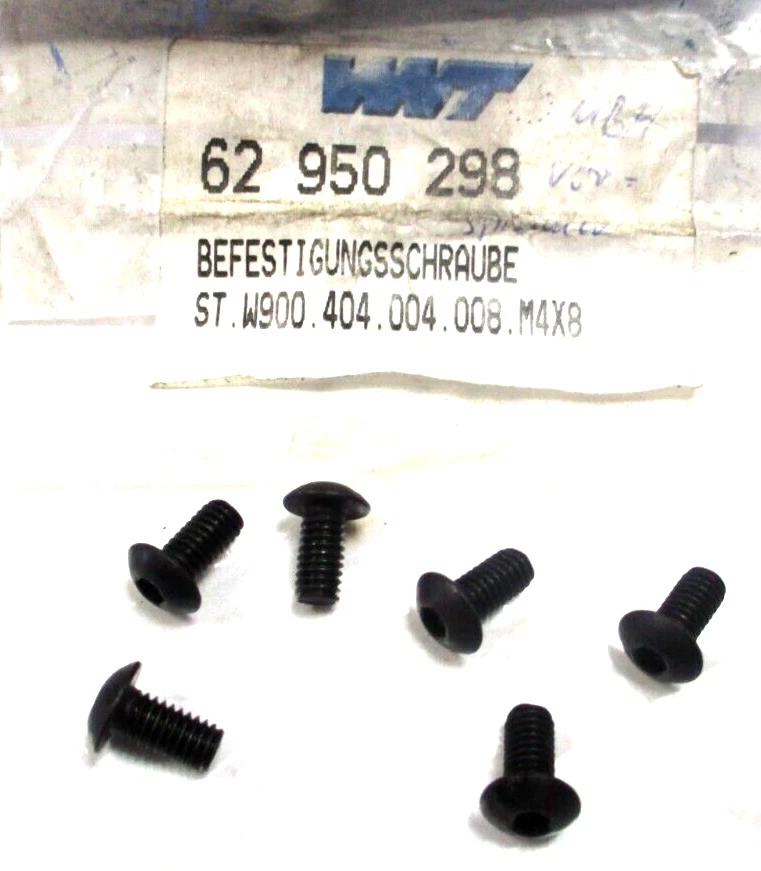 6x WNT Linsen- Schraube für Ausspindelkopf SpinTools 62 950298 M4x8 Neu D1708