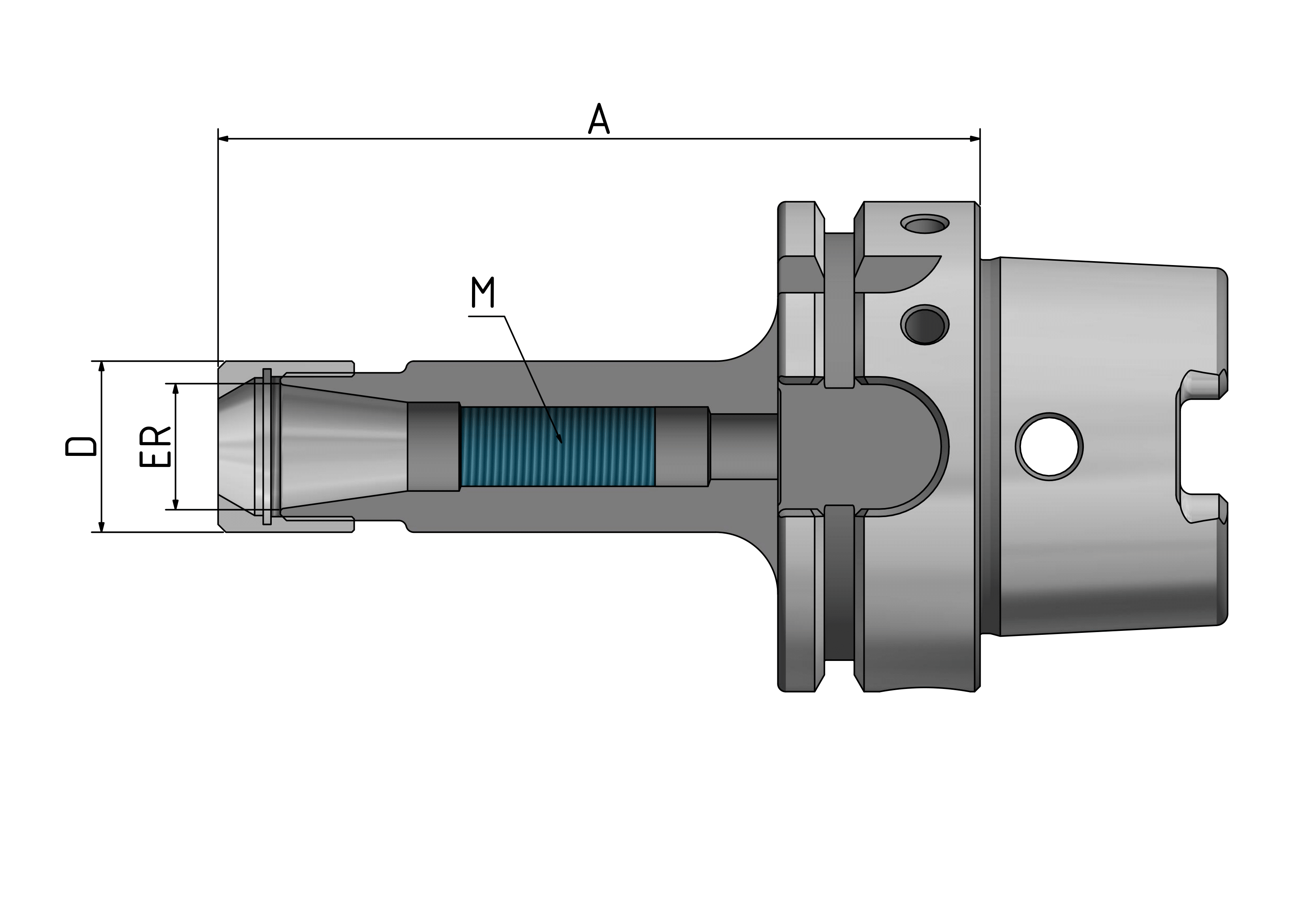 HSK63 - Spannzangenfutter ER "Mini"