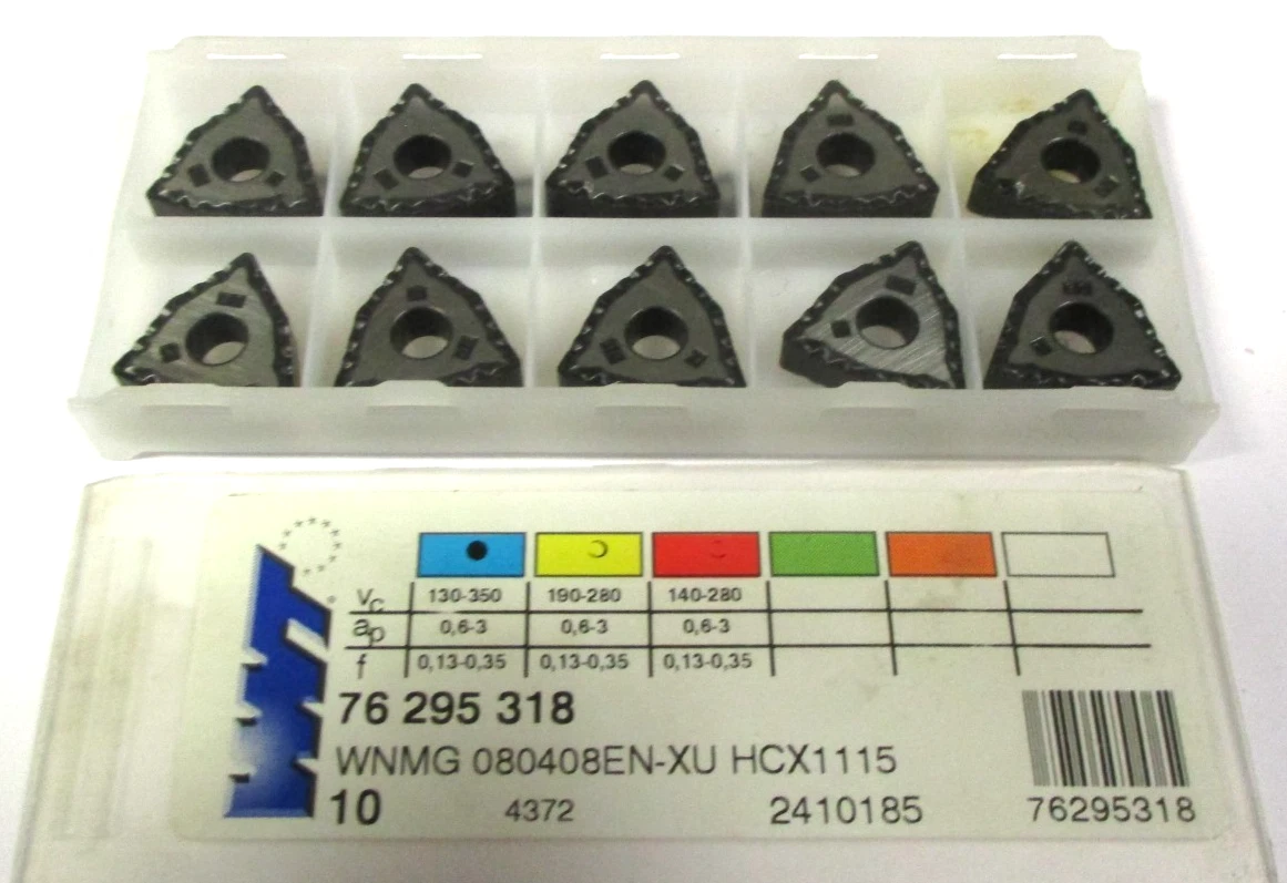 10 WNT Wendeplatten zum Drehen WNMG 080408 EN-XU HCX1115 76 295 318 Neu H60273