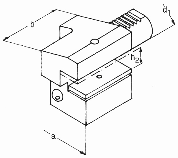VDI Axial-Werkzeughalter - Überkopf - Typ C3/C4