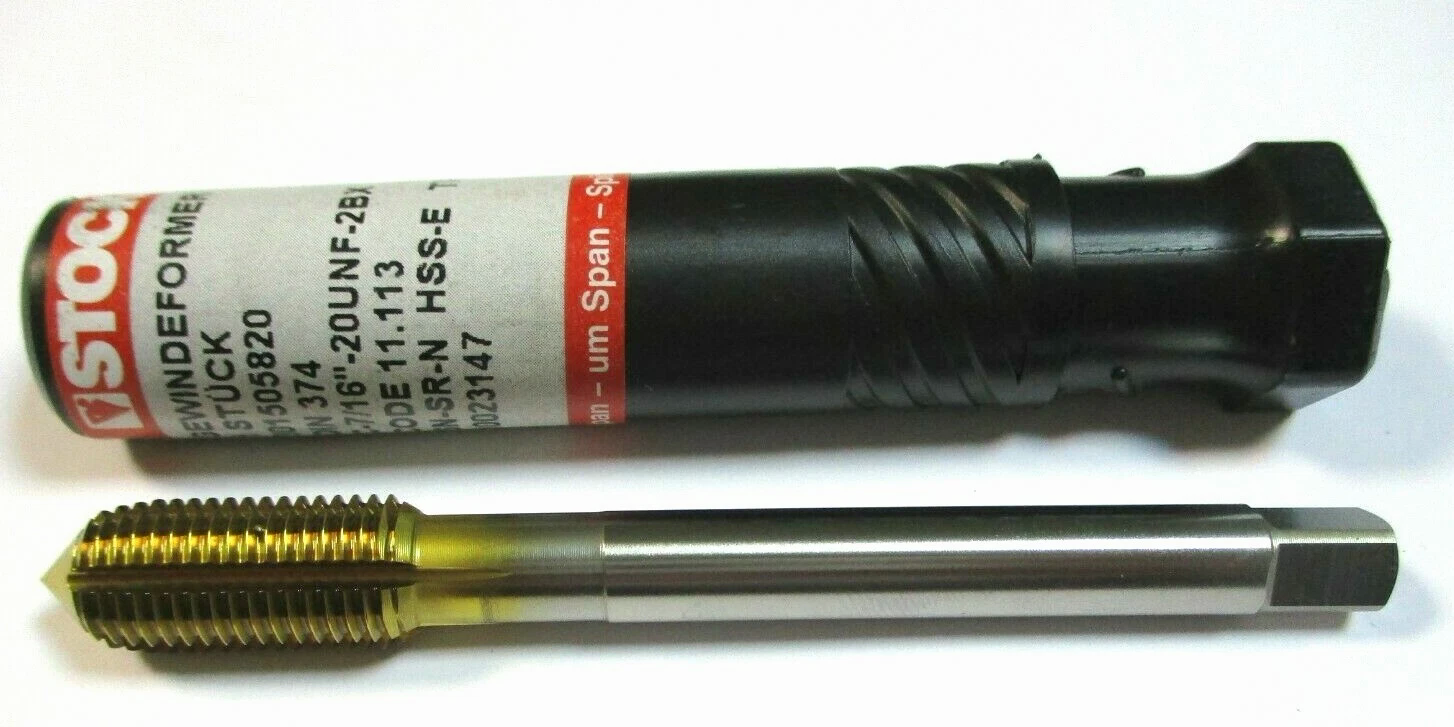 STOCK Gewindeformer HSSE C- 7/16" -UNF-2BX TiN DIN374 Neu H28947