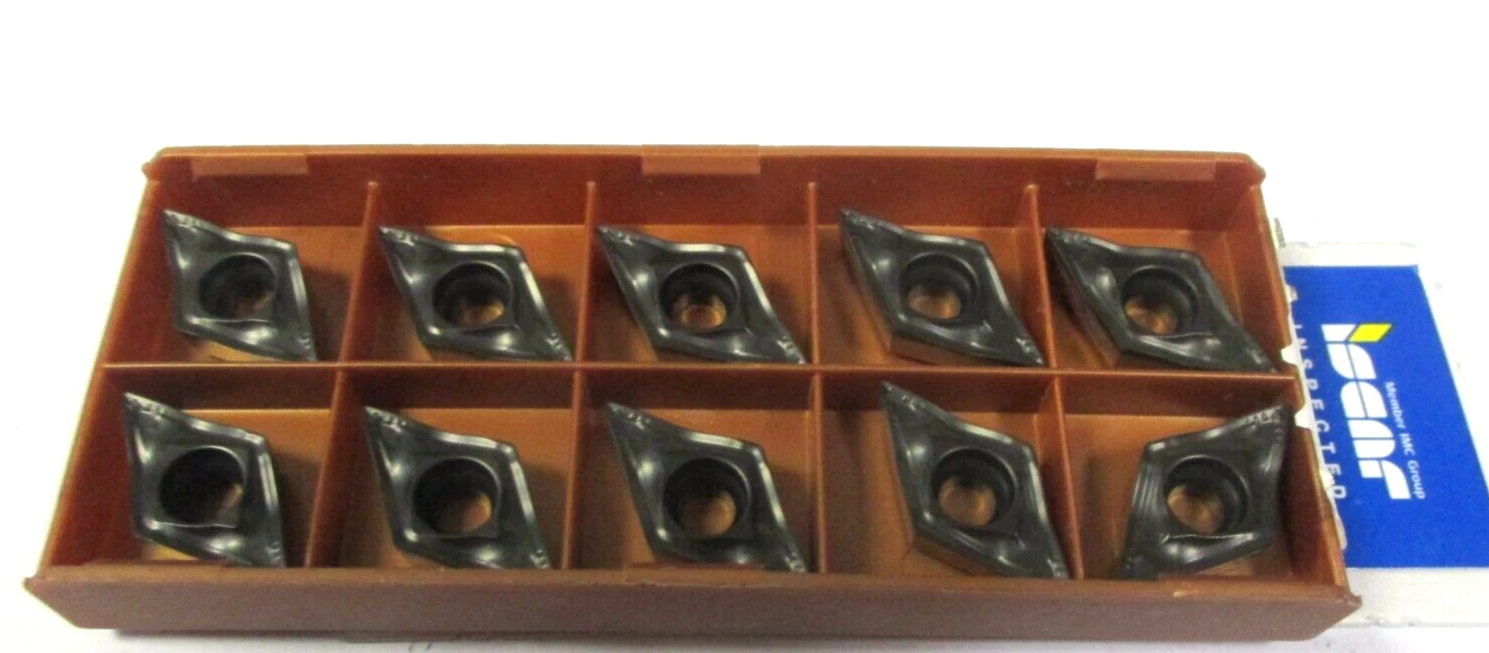 10 ISCAR Wendeplatten zum Drehen DCMX 13T504 -M4M-SL IC6025 Neu H54448