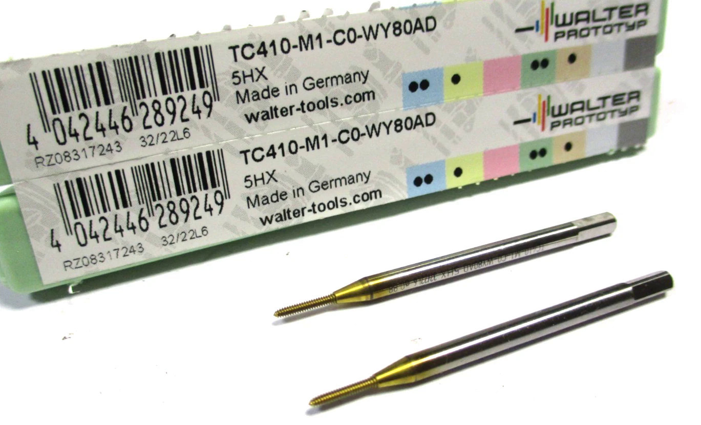 2x WALTER Gewindeformer HSS-E M1 5HX TC410-M1-C0-WY80AD Neu D5790