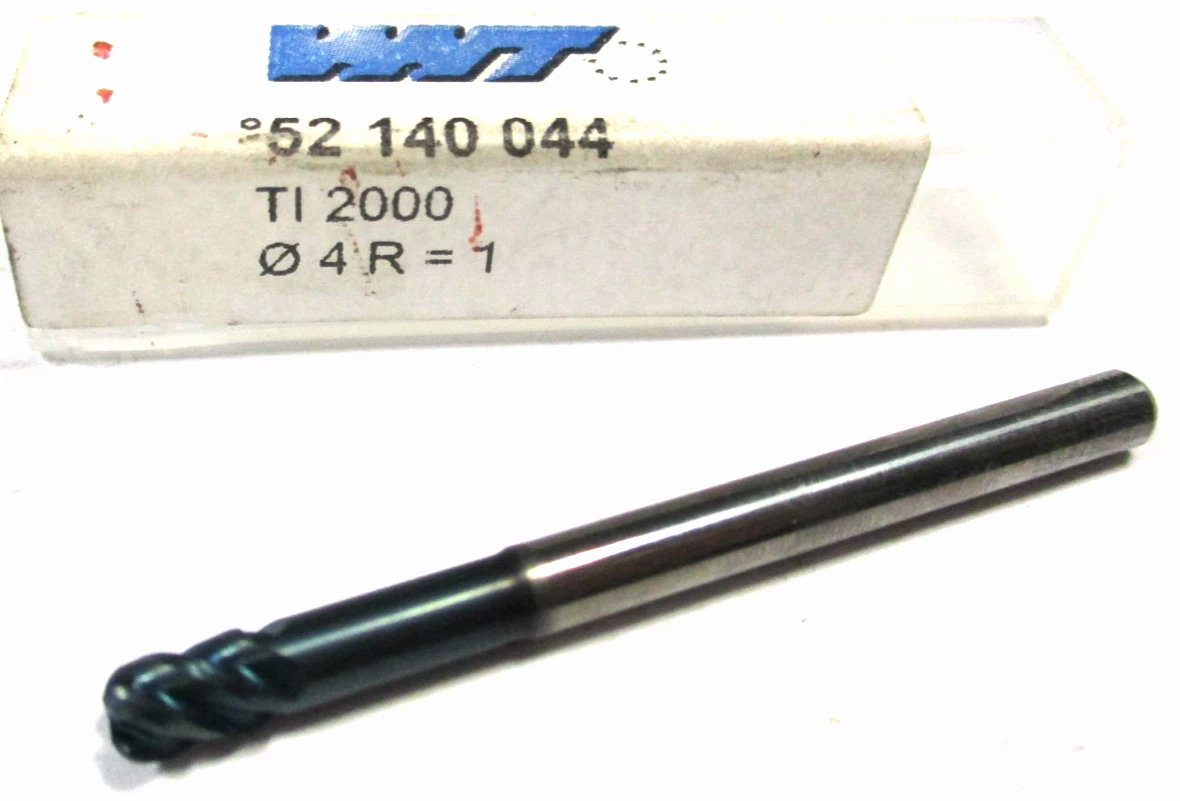 WNT VHM Torusfräser Ø4 R1,0 x6/17x50 SchaftØ4 52 140 044 TI 2000 Neu D6100
