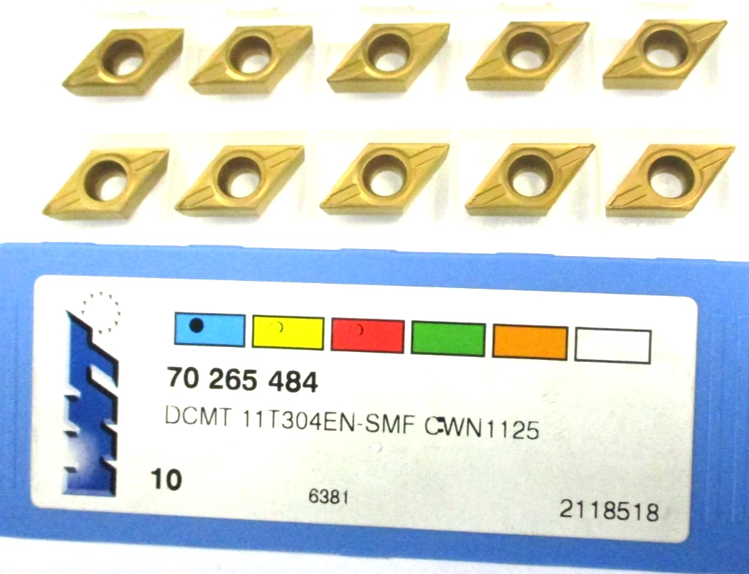 10 WNT Wendeplatten zum Drehen DCMT 11T304EN-SMF CWN1125 - 70 265 484 Neu D6205