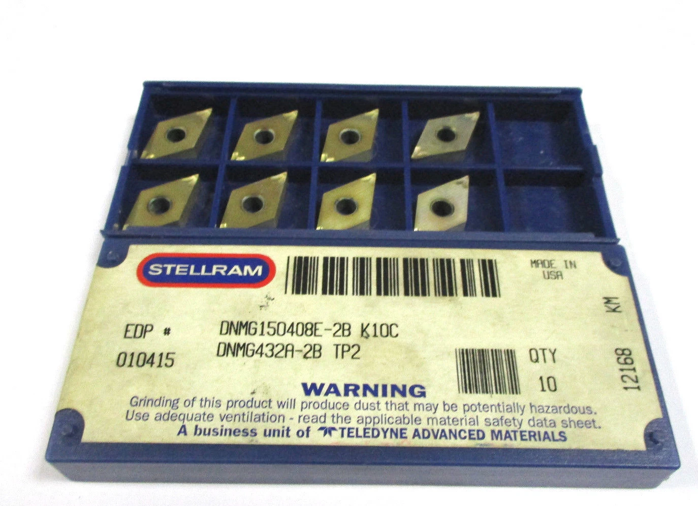 8 STELLRAM Wendeplatten zum Drehen DNMG 150408 E -2B K10C Neu H47367