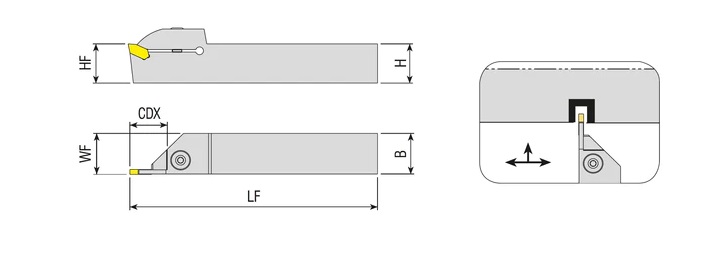 Außen - Stechhalter ADKT-ZCC1 für ZQMX-3/ZQMX-4