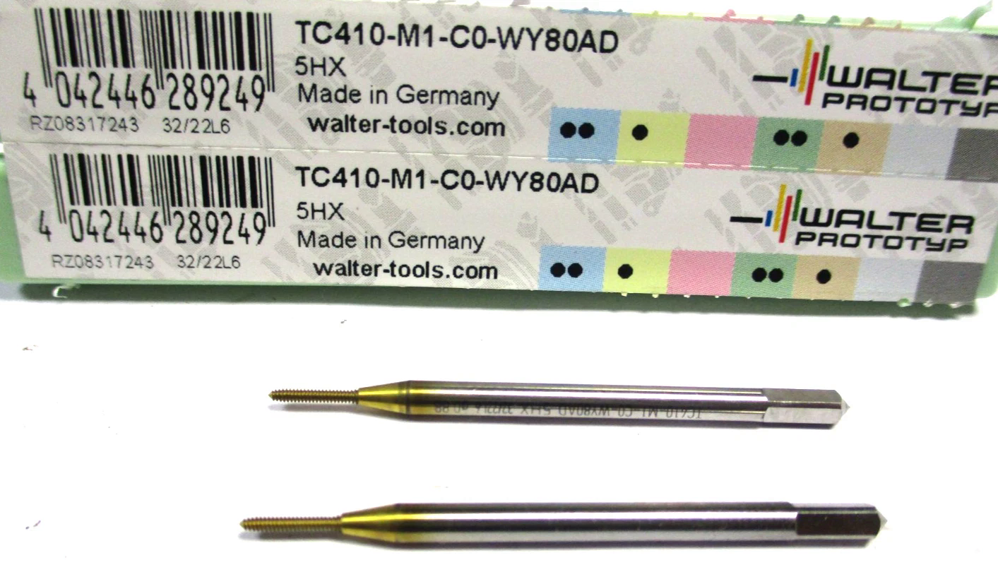 2x WALTER Gewindeformer HSS-E M1 5HX TC410-M1-C0-WY80AD Neu D5790