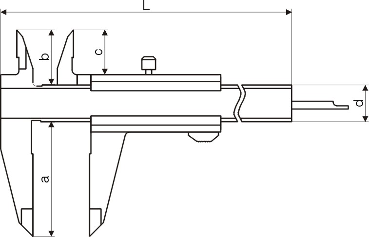 Messschieber 150 mm - Mit Kalibrierzertifikat