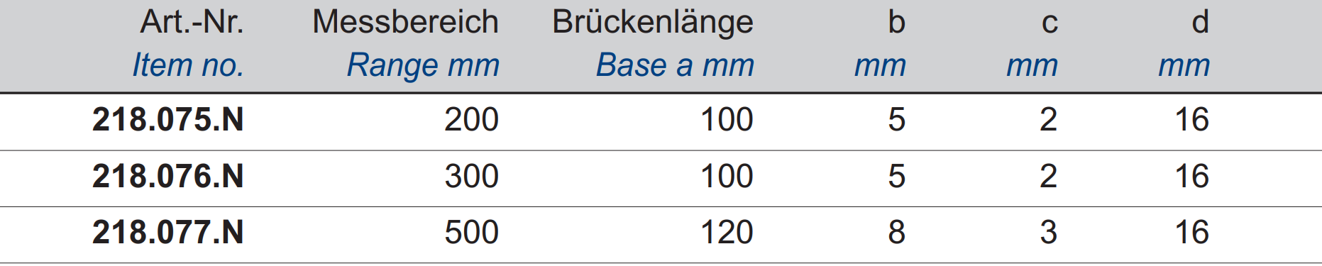 Digital-Tiefen-Messschieber - mit Haken - Metallgehäuse